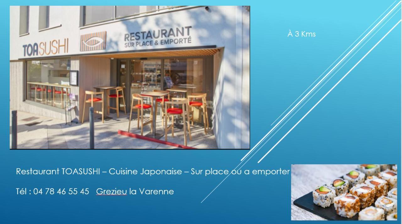 Bel Appartement T2 40 M² Vaugneray Bagian luar foto