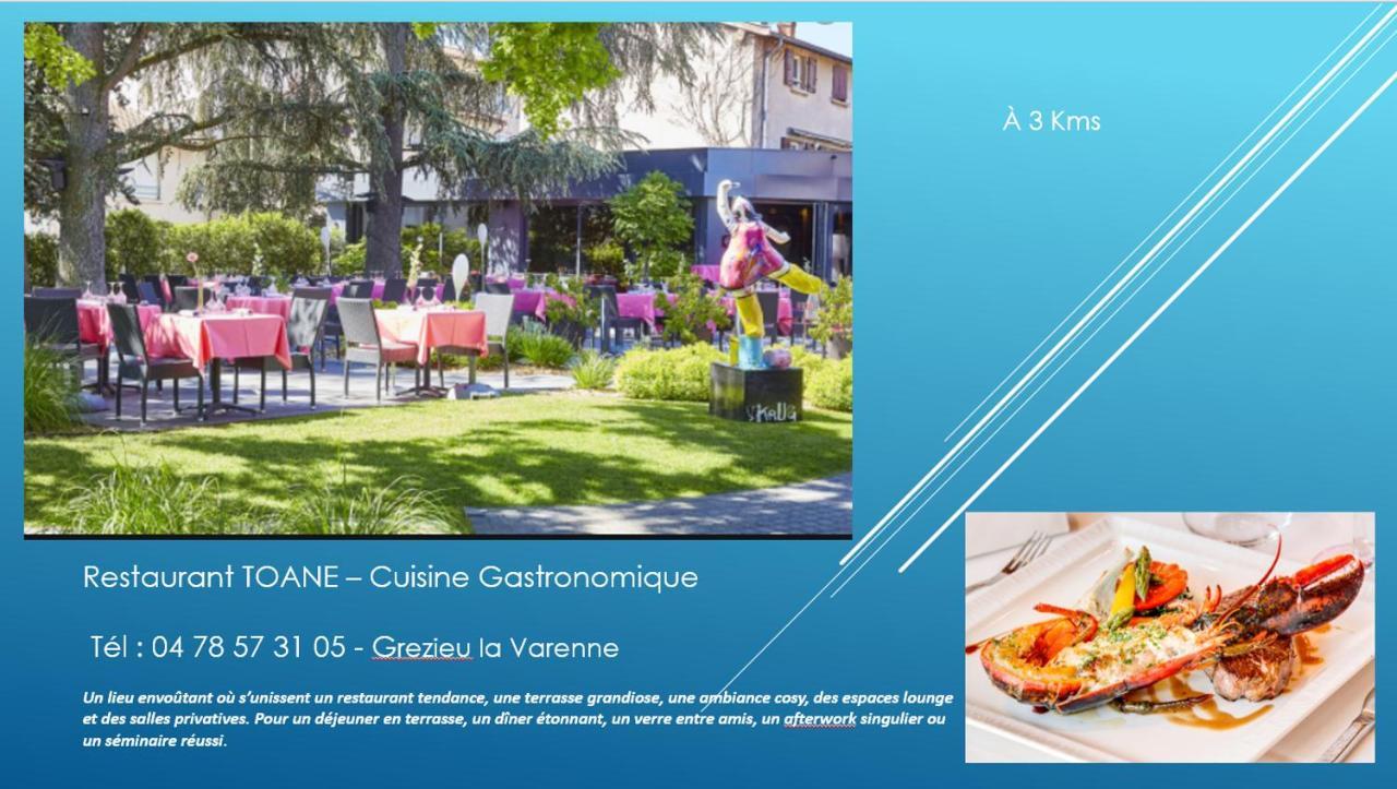 Bel Appartement T2 40 M² Vaugneray Bagian luar foto